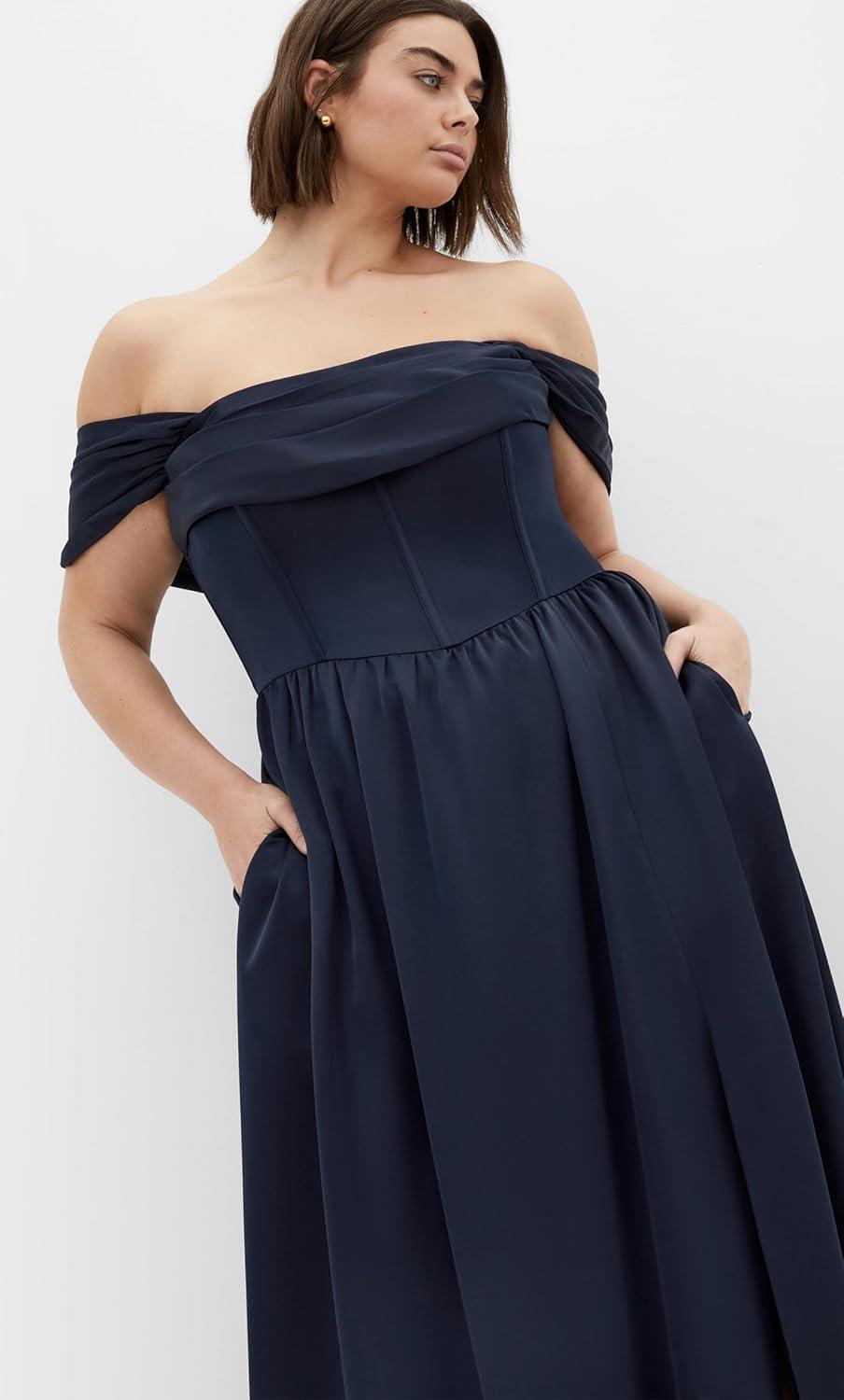 image:imageCity Chic Plus Size Dress Angel Love MaxiNavy