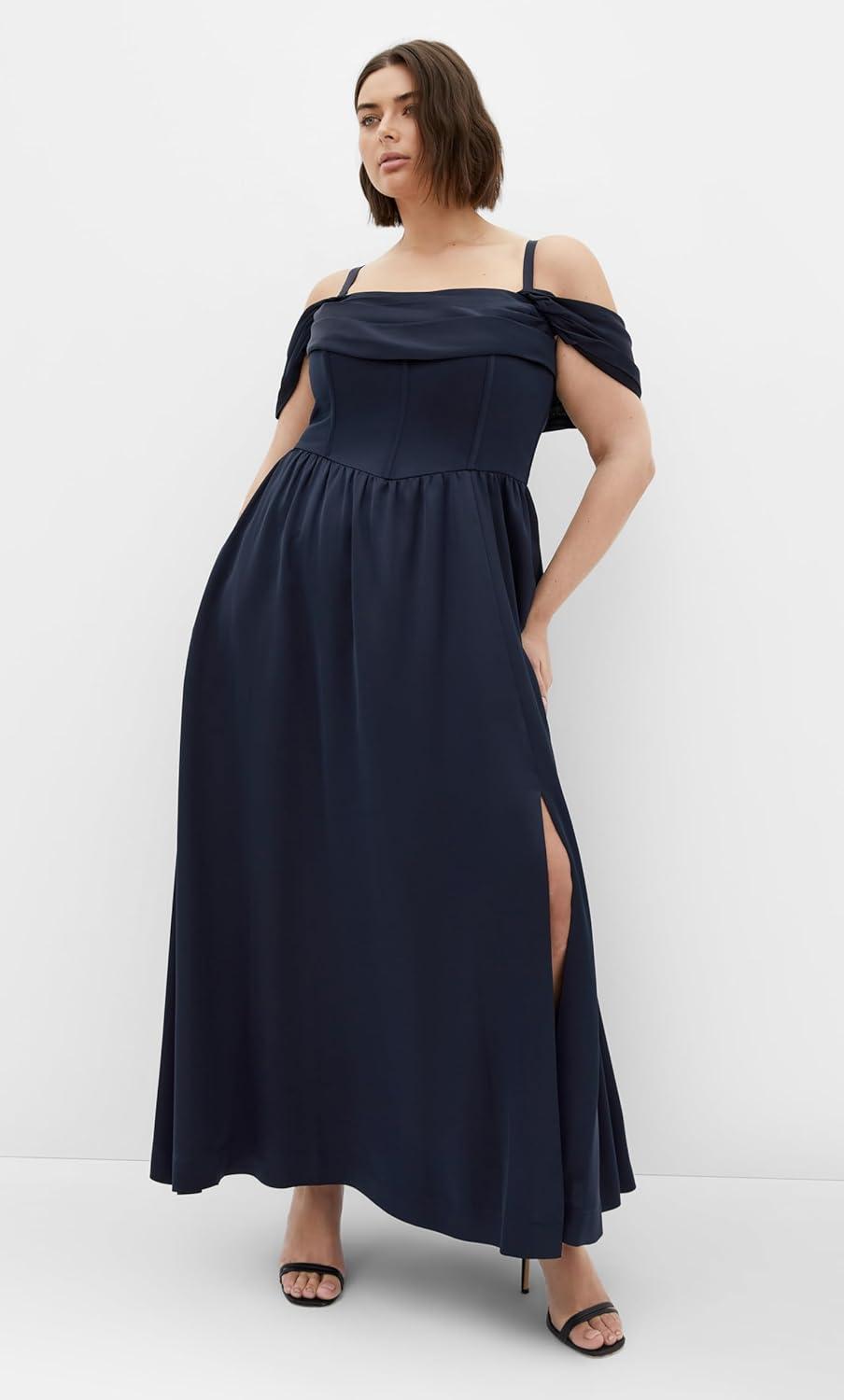 image:imageCity Chic Plus Size Dress Angel Love MaxiNavy