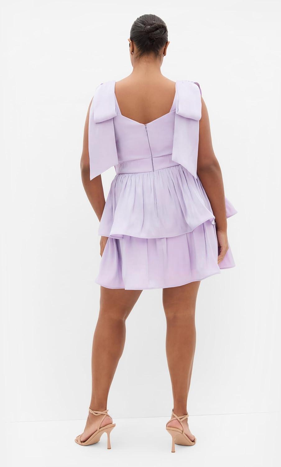 image:imageCity Chic Plus Size Dress Betty Bow MiniLilac
