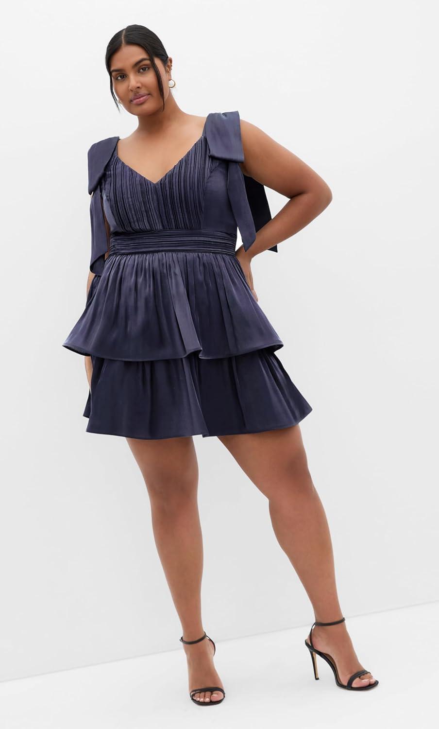 image:imageCity Chic Plus Size Dress Betty Bow MiniNavy
