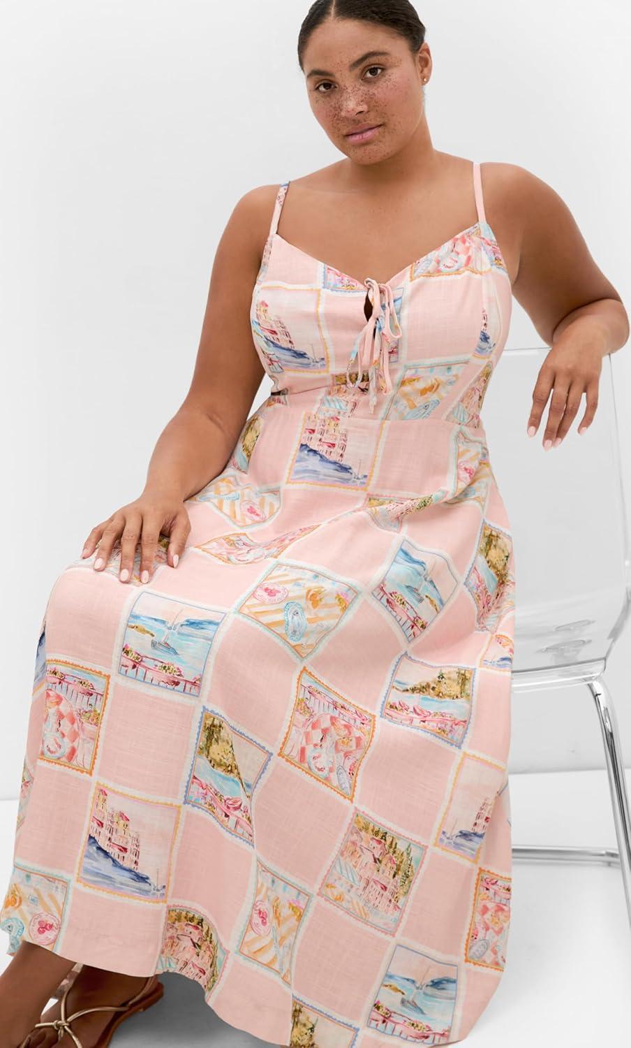 image:imageCity Chic Plus Size Dress Billie Postcard Print MaxiPostcard