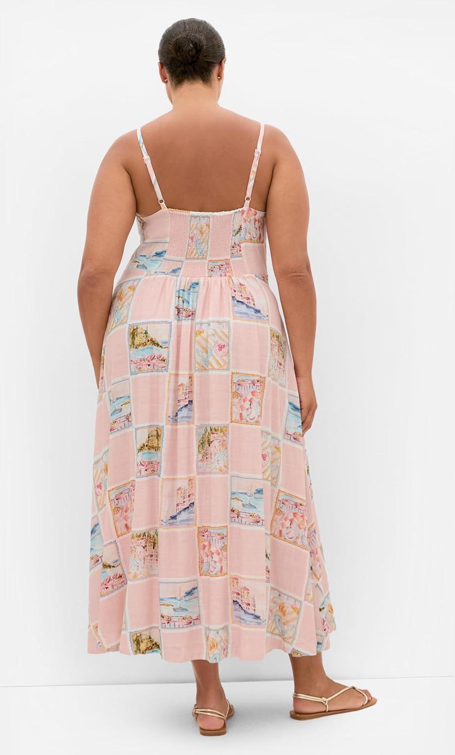 image:imageCity Chic Plus Size Dress Billie Postcard Print MaxiPostcard
