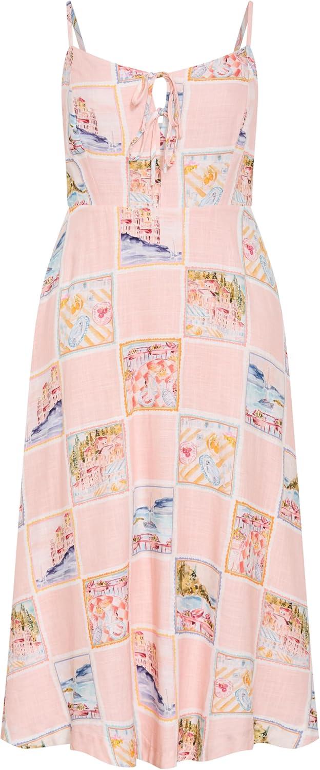 image:imageCity Chic Plus Size Dress Billie Postcard Print MaxiPostcard
