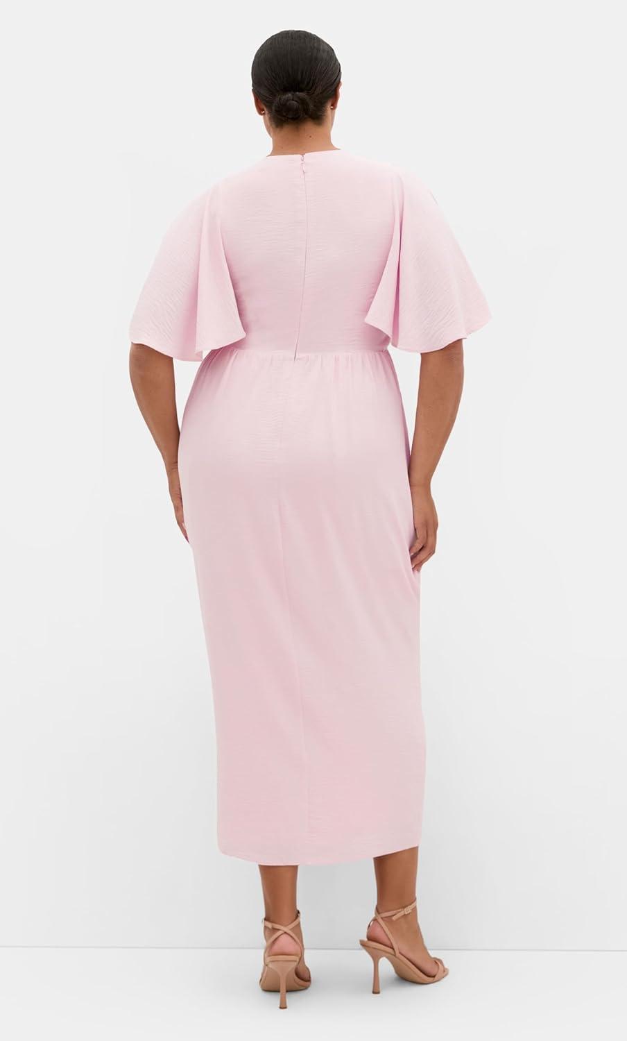 image:imageCity Chic Plus Size Dress Braelynn Drape MaxiHeavenly Pink