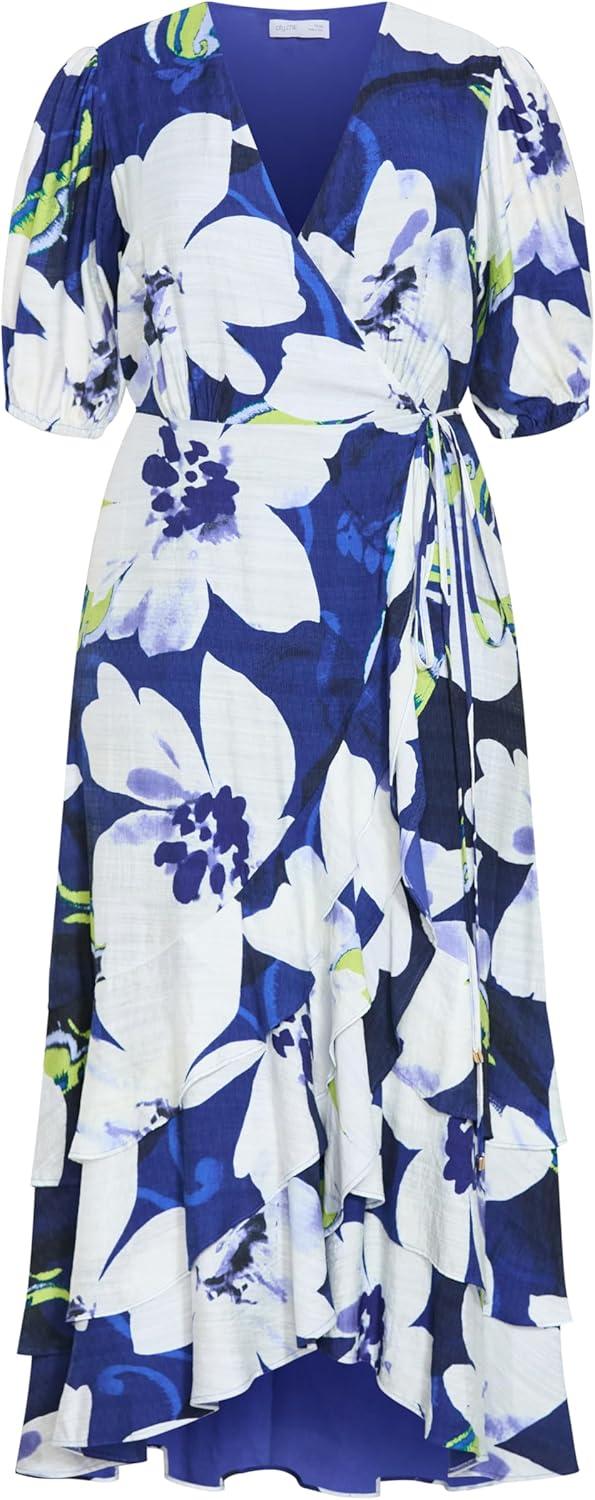 image:imageCity Chic Plus Size Dress Bri Blossom Print WrapLimelight Floral