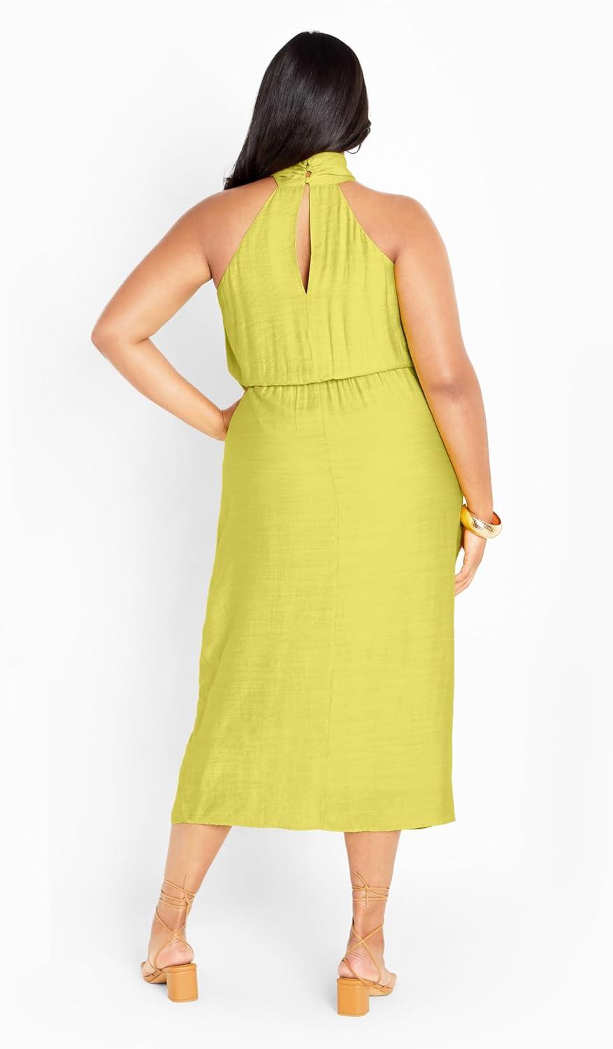 image:imageCity Chic Plus Size Dress Briella MaxiLush Lime