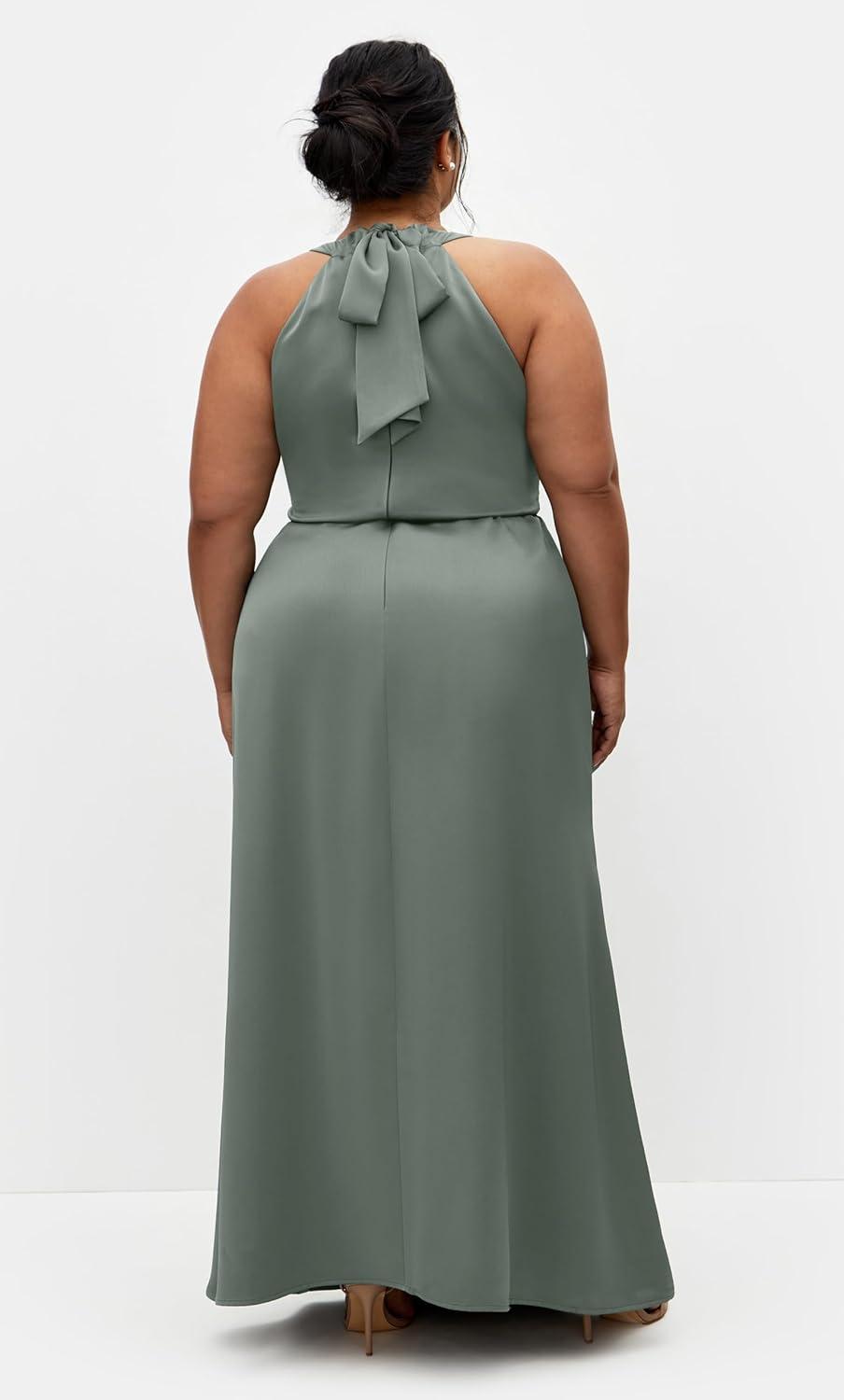 image:imageCity Chic Plus Size Dress Celina Halter MaxiSage