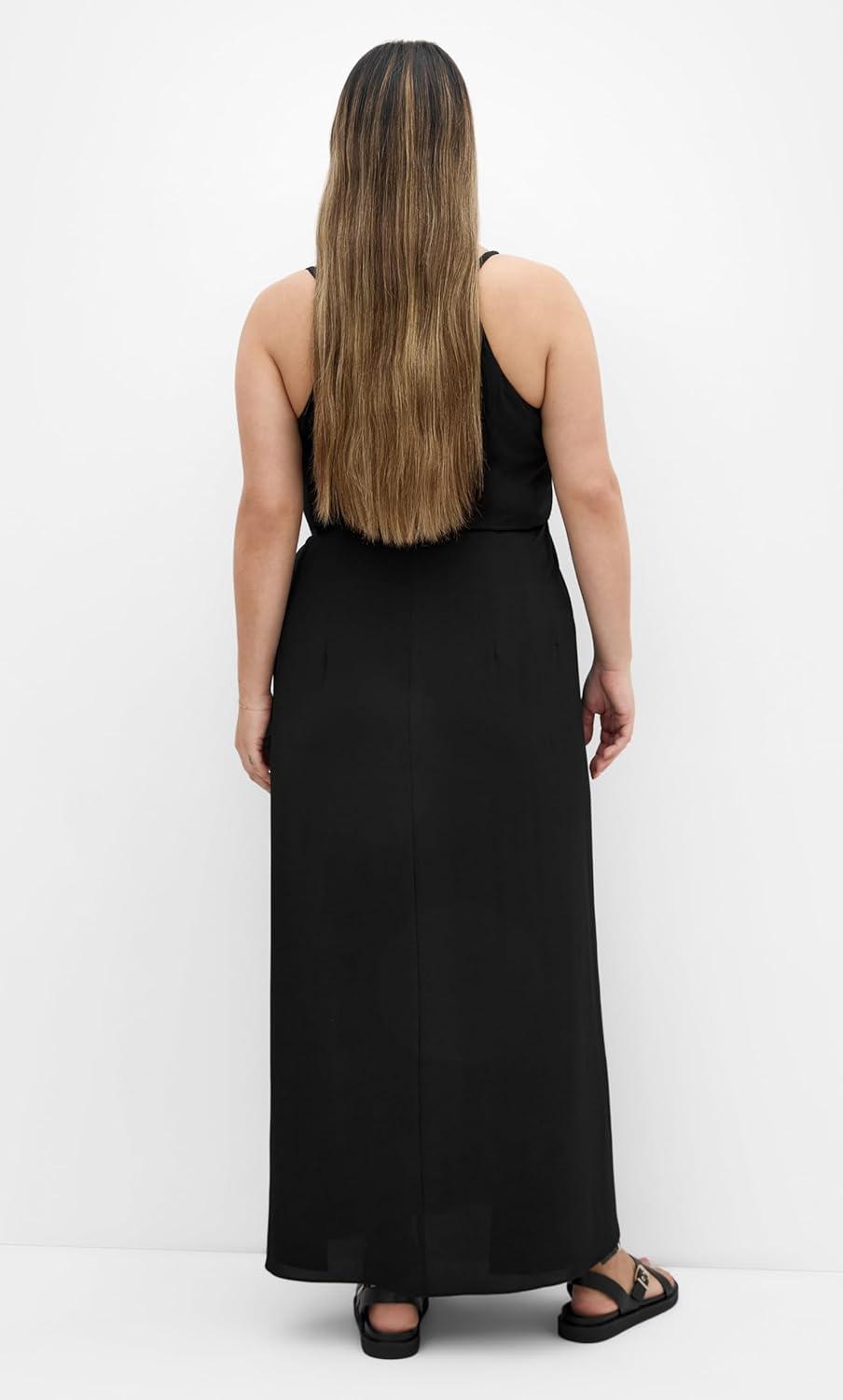 image:imageCity Chic Plus Size Dress Divine Overlay MaxiBlack