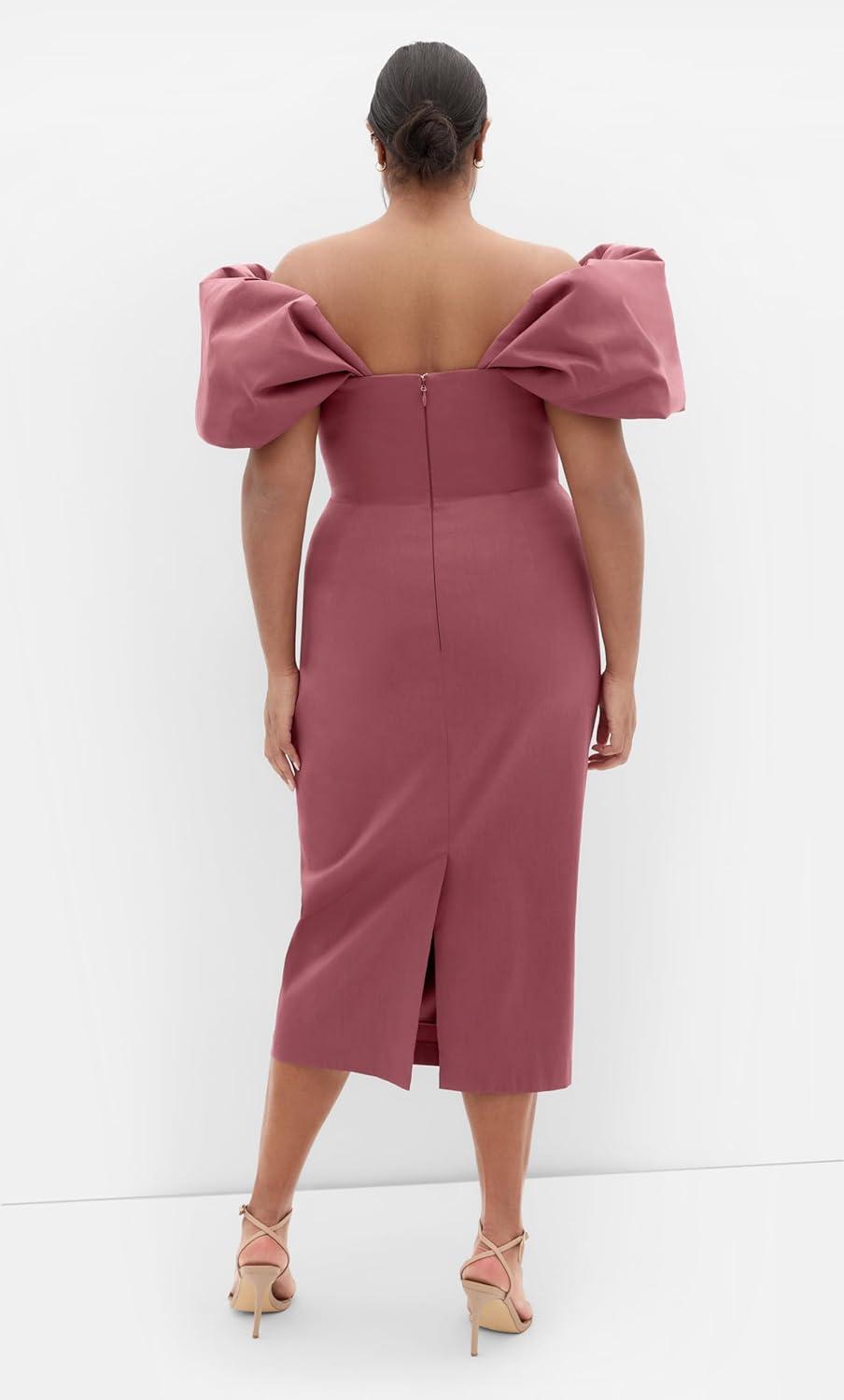 image:imageCity Chic Plus Size Dress Elyse Off Shoulder MidiWild Ginger