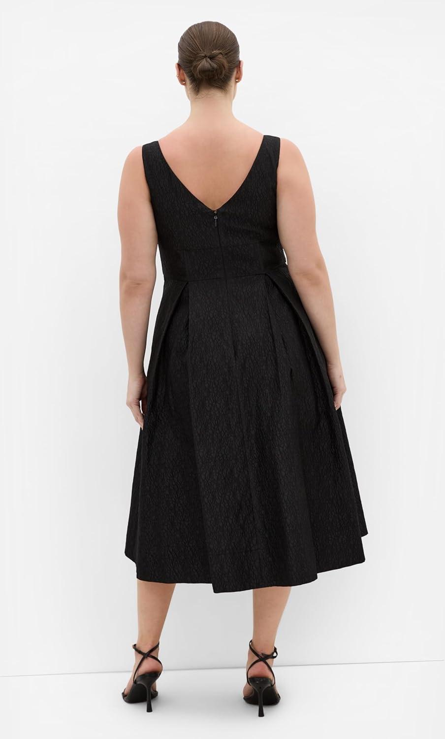 image:imageCity Chic Plus Size Dress Estella Floral MidiBlack