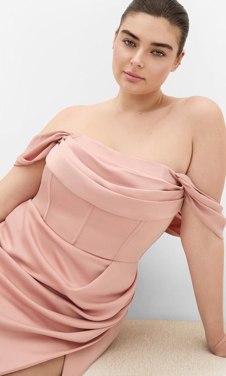 image:imageCity Chic Plus Size Dress Forbidden Love MaxiBallet Pink