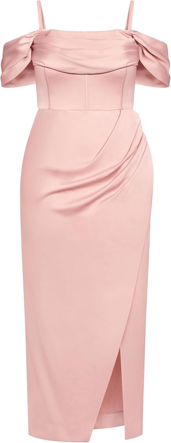 image:imageCity Chic Plus Size Dress Forbidden Love MaxiBallet Pink