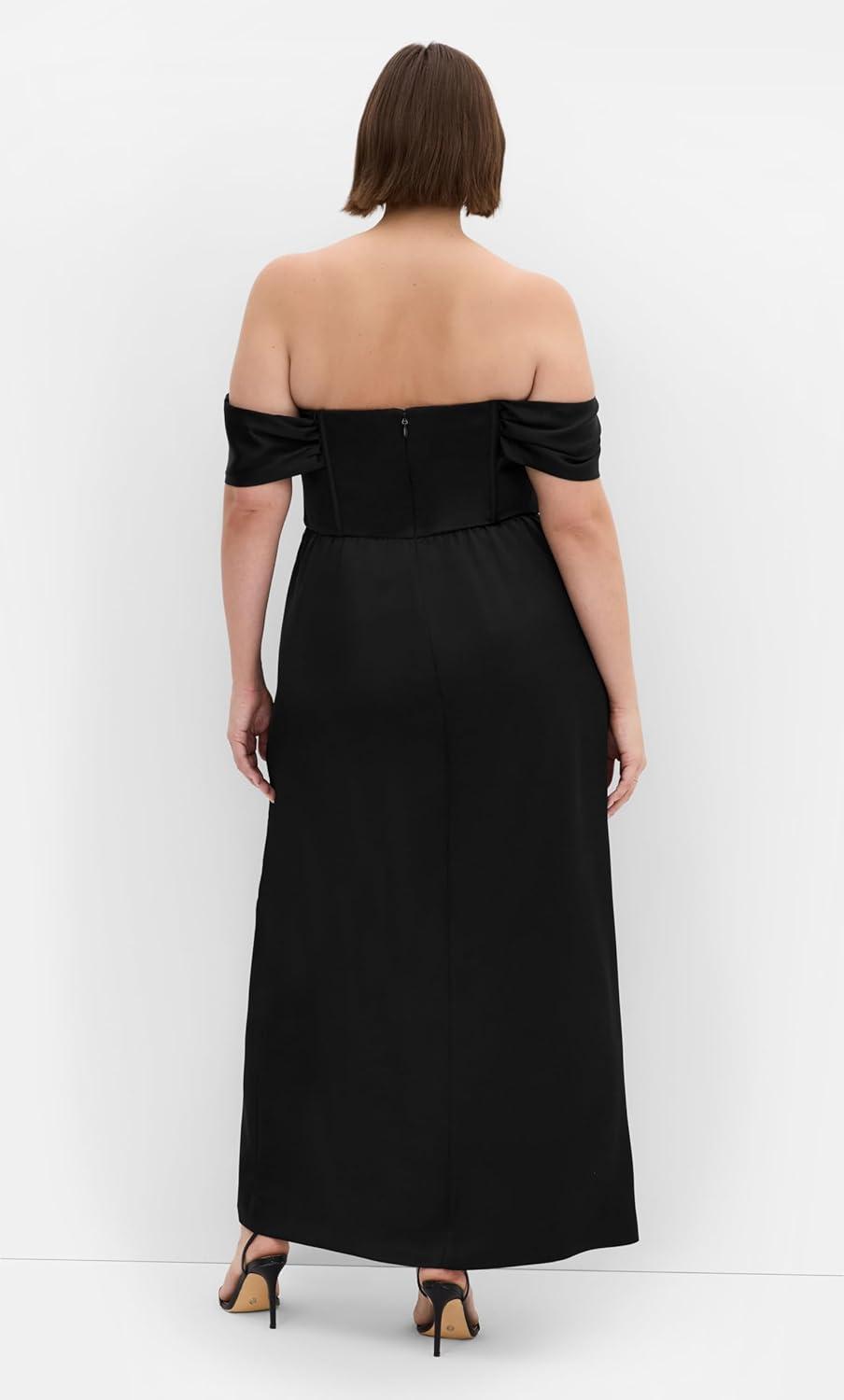 image:imageCity Chic Plus Size Dress Forbidden Love MaxiBlack