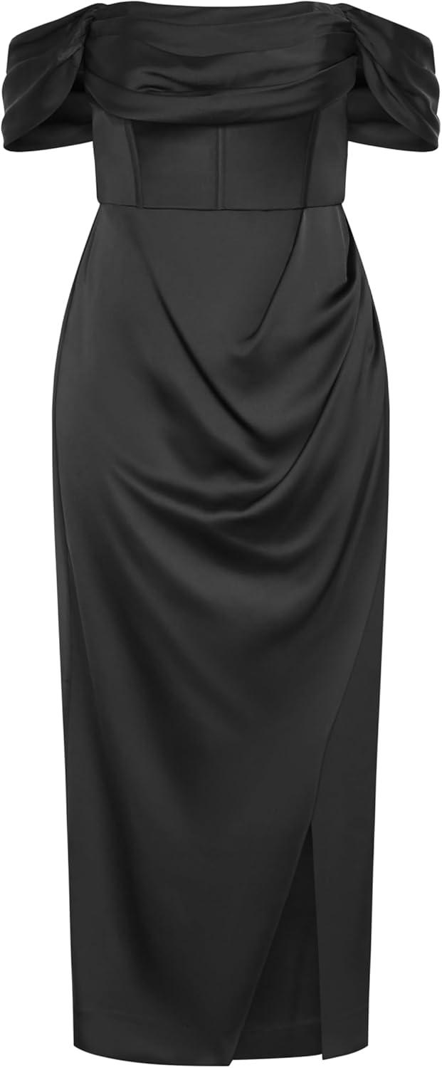 image:imageCity Chic Plus Size Dress Forbidden Love MaxiBlack