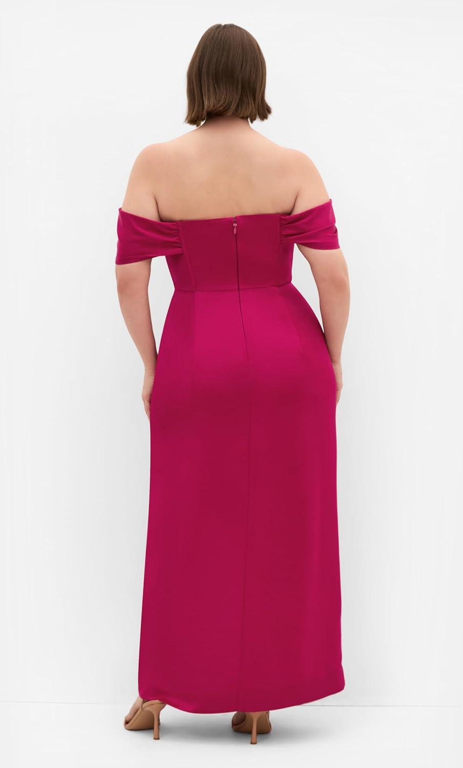 image:imageCity Chic Plus Size Dress Forbidden Love MaxiFramboise