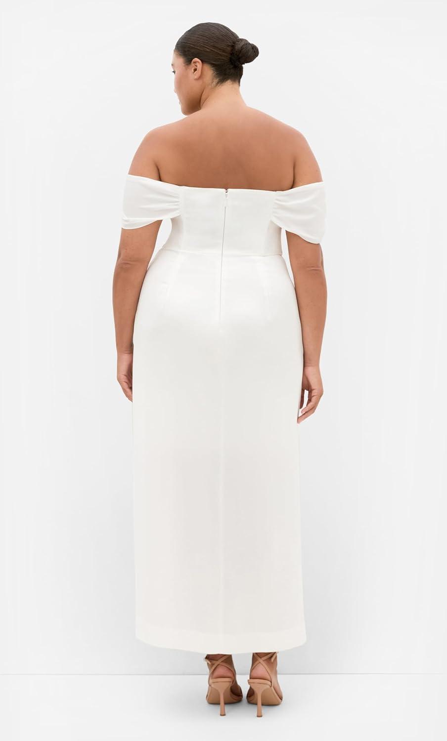 image:imageCity Chic Plus Size Dress Forbidden Love MaxiIvory
