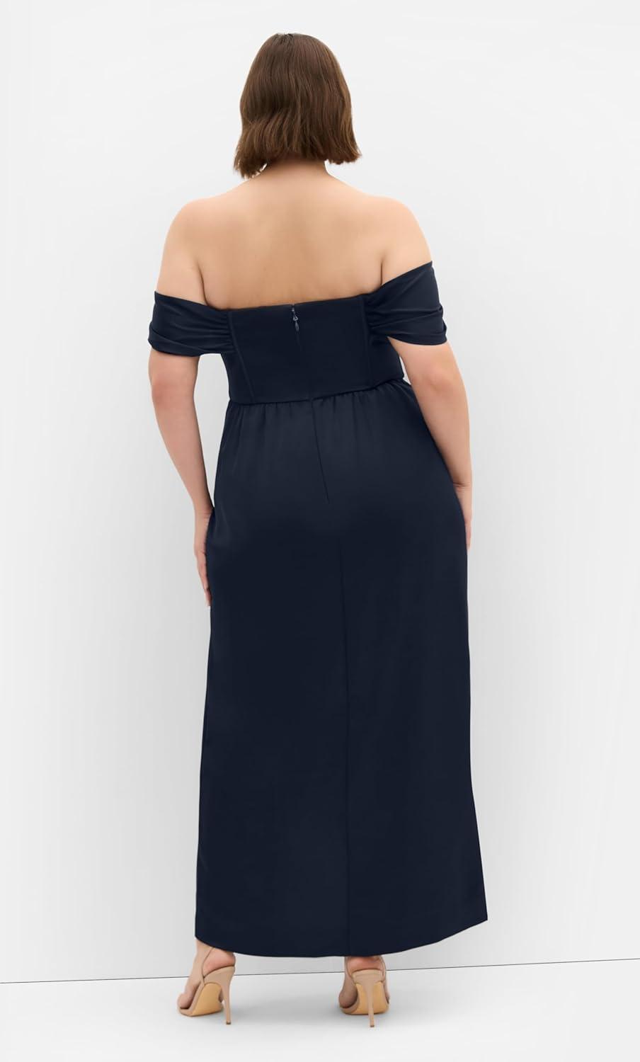image:imageCity Chic Plus Size Dress Forbidden Love MaxiNavy