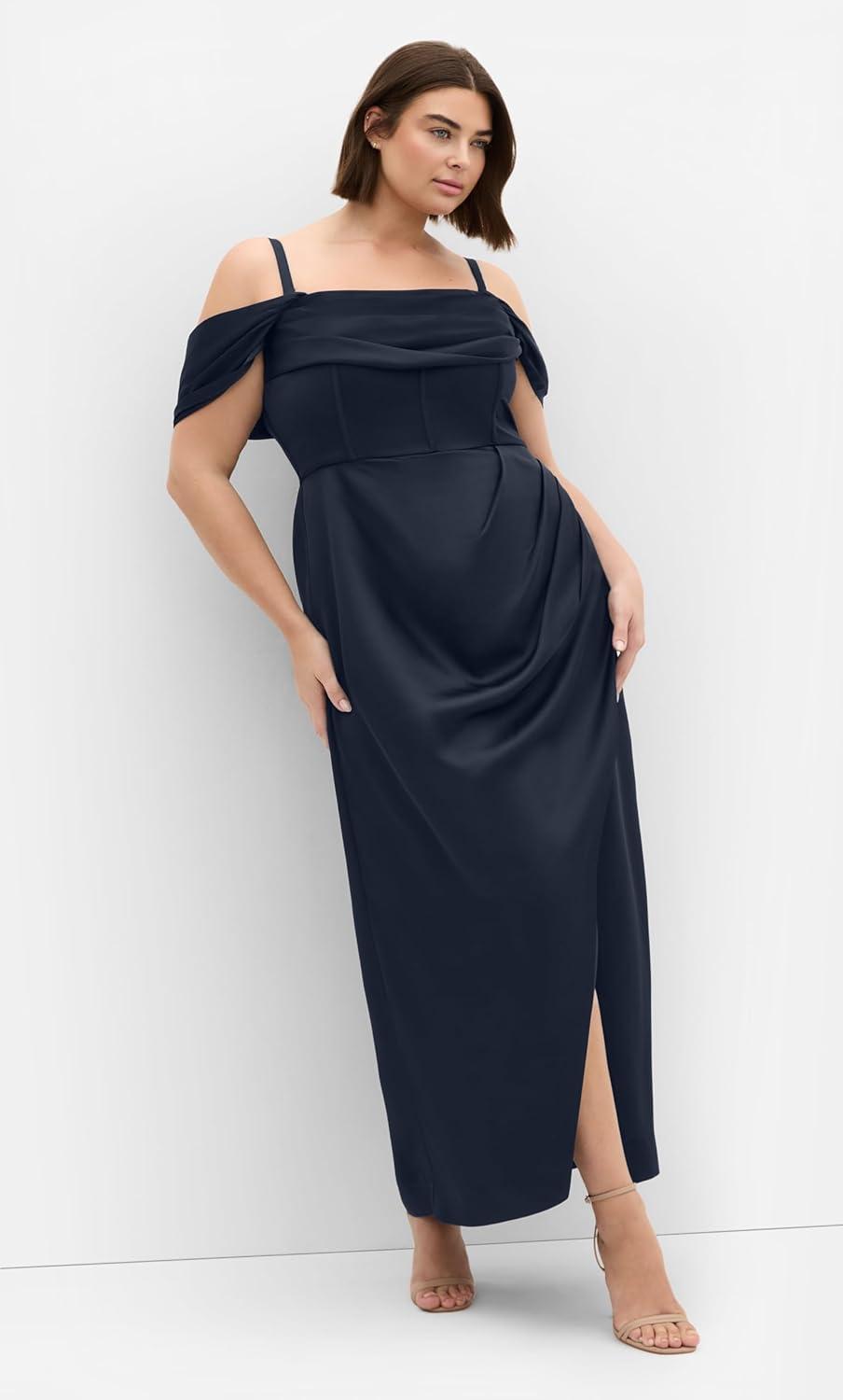 image:imageCity Chic Plus Size Dress Forbidden Love MaxiNavy