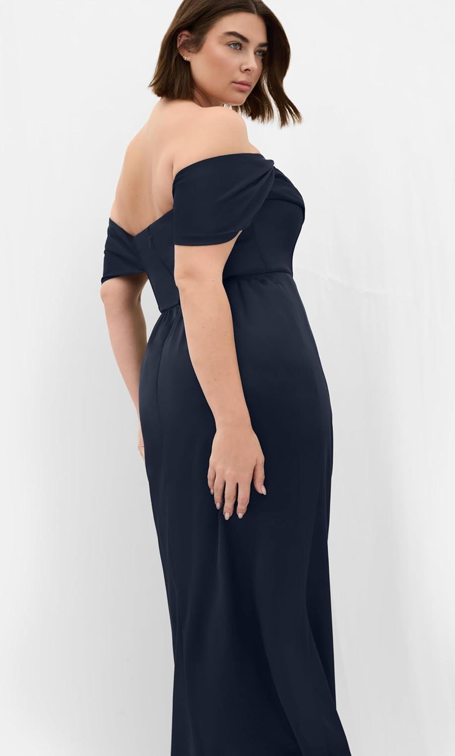 image:imageCity Chic Plus Size Dress Forbidden Love MaxiNavy