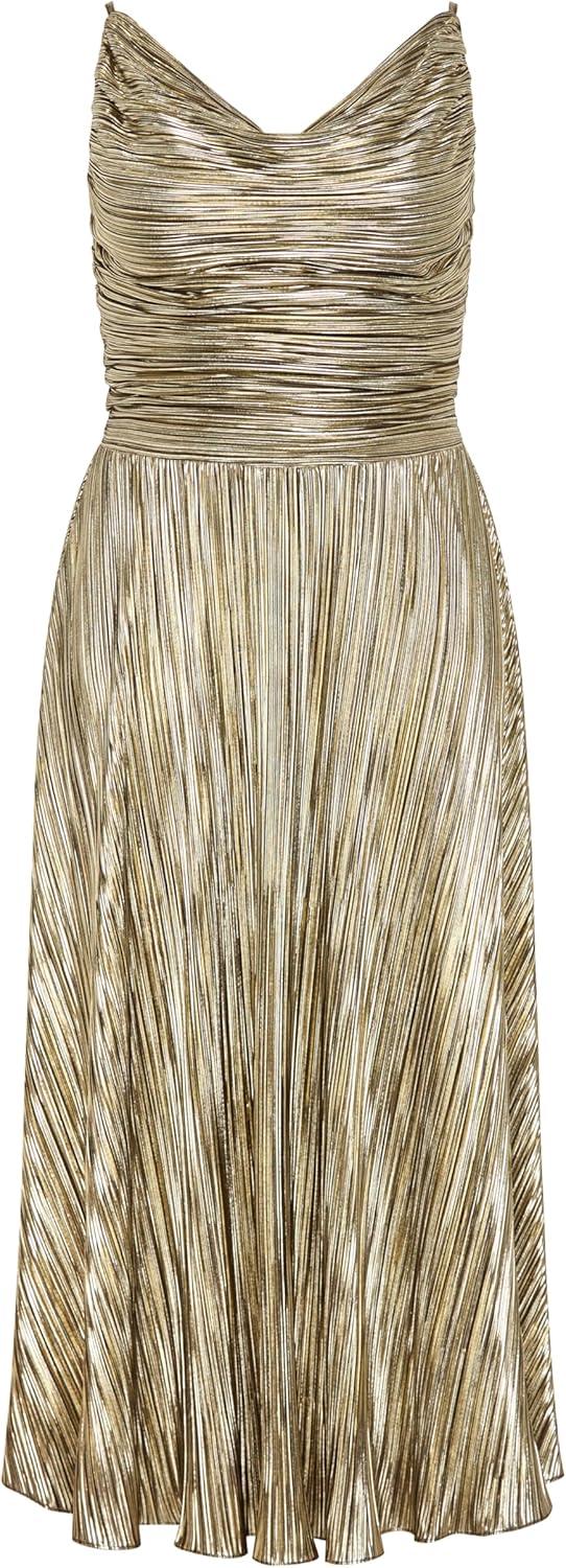 image:imageCity Chic Plus Size Dress Kamila Cowl Neck MetallicBronze