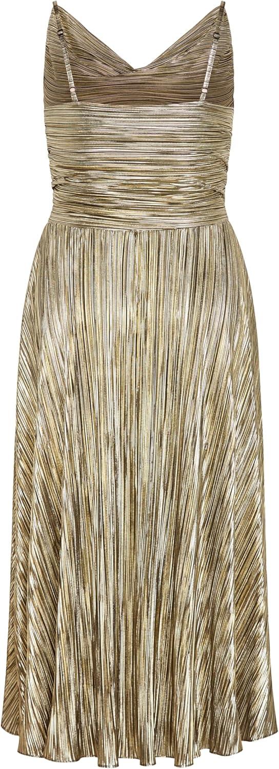 image:imageCity Chic Plus Size Dress Kamila Cowl Neck MetallicBronze