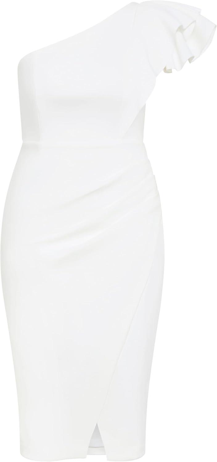 image:imageCity Chic Plus Size Dress Milani One ShoulderIvory