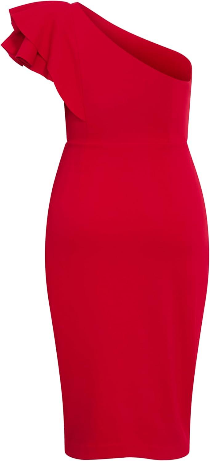 image:imageCity Chic Plus Size Dress Milani One ShoulderLove Red