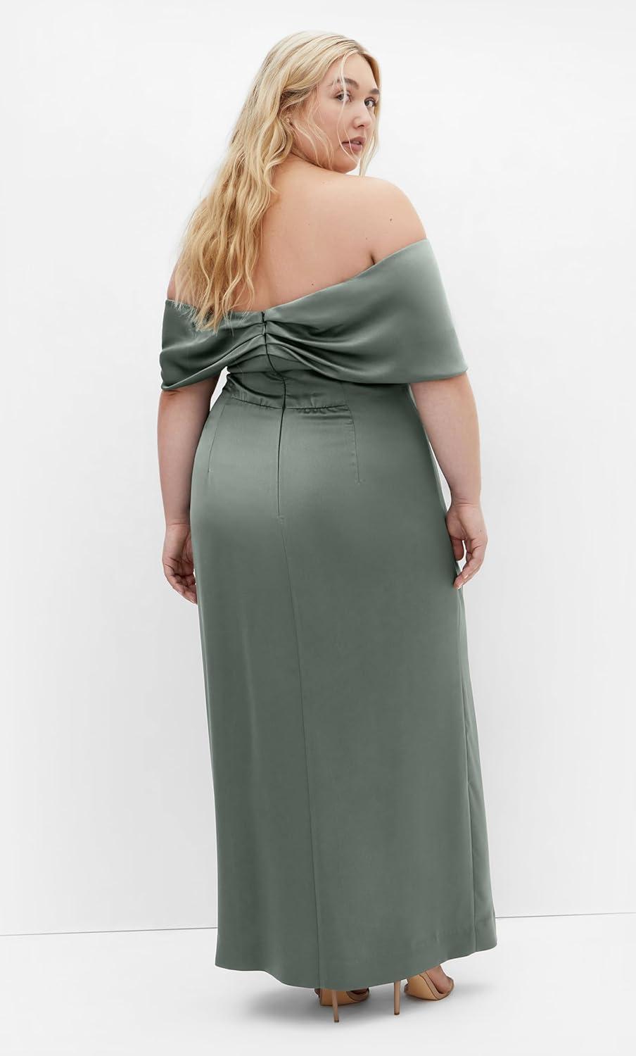 image:imageCity Chic Plus Size Dress Paloma Off Shoulder MaxiSage