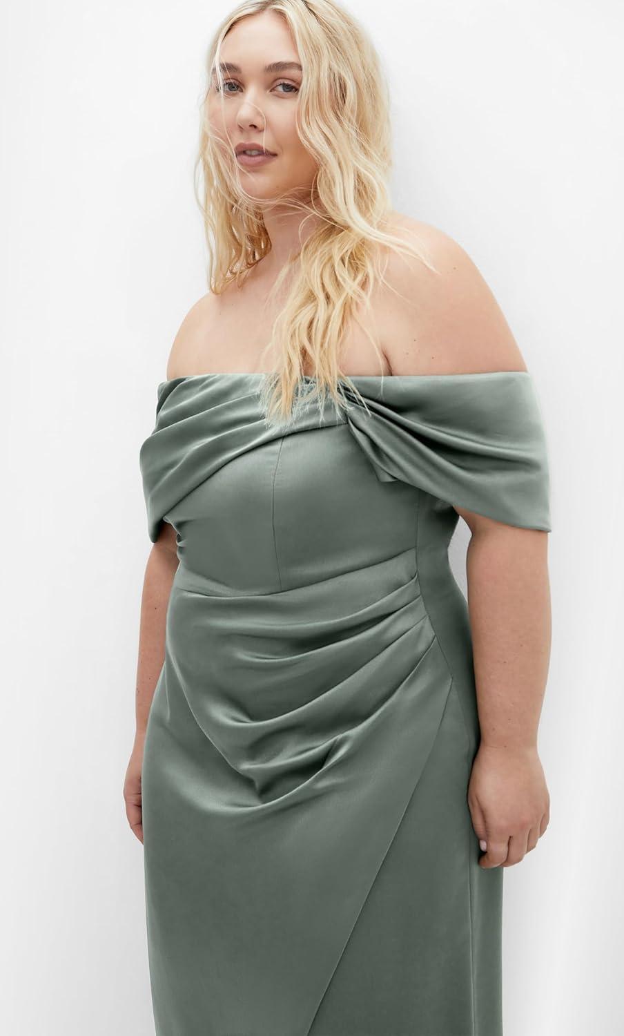 image:imageCity Chic Plus Size Dress Paloma Off Shoulder MaxiSage