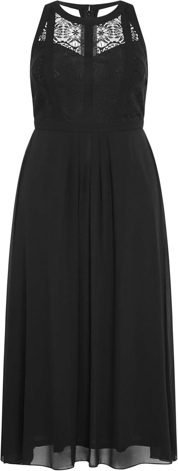 image:imageCity Chic Plus Size Dress Panelled Bodice MaxiBlack