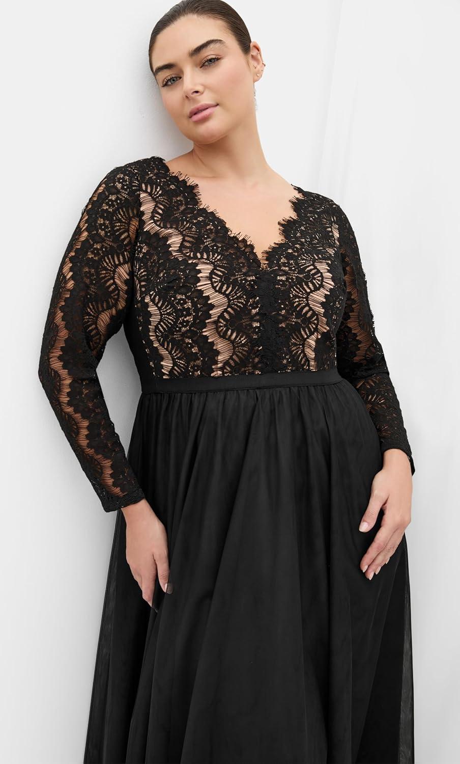image:imageCity Chic Plus Size Dress Rare Beauty MaxiBlack