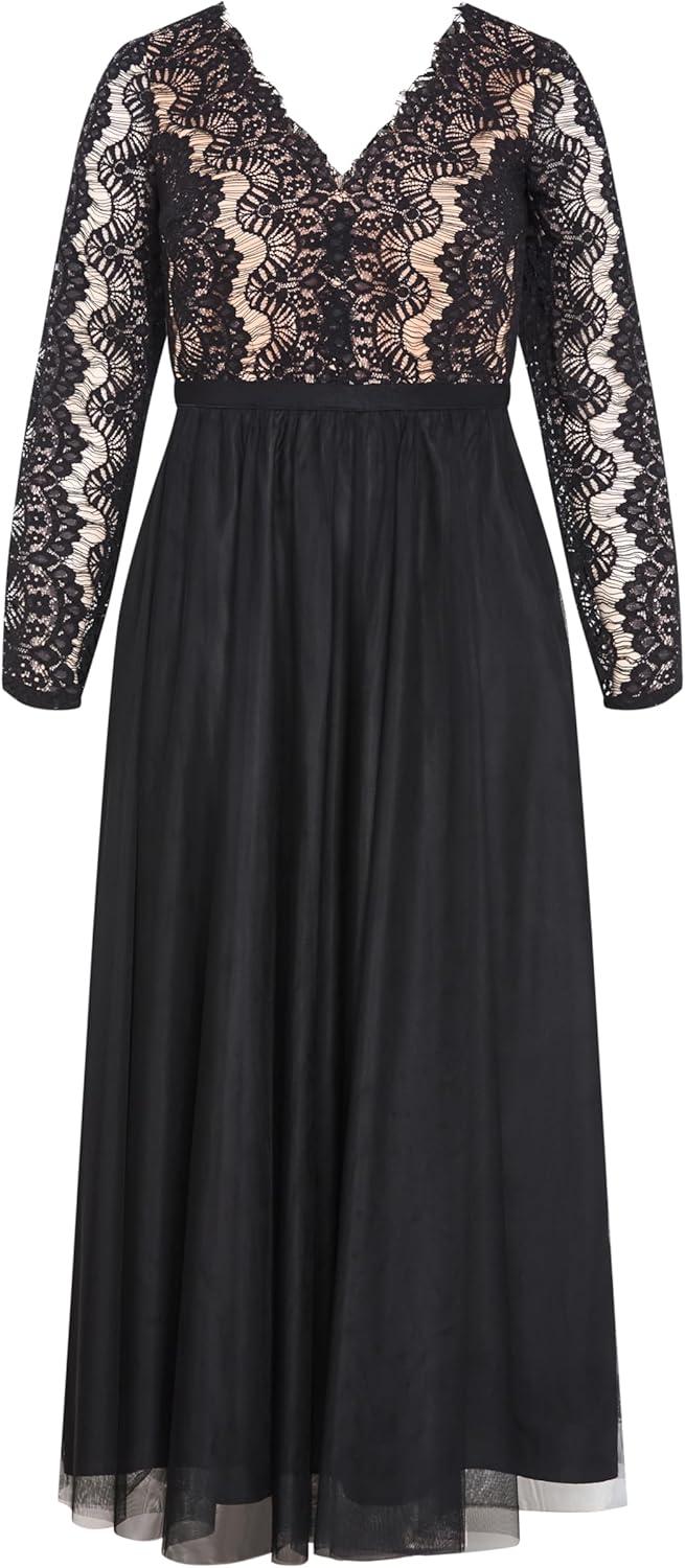 image:imageCity Chic Plus Size Dress Rare Beauty MaxiBlack