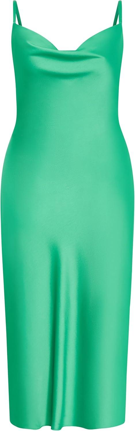 image:imageCity Chic Plus Size Dress Sadie Satin SlipGreenstone