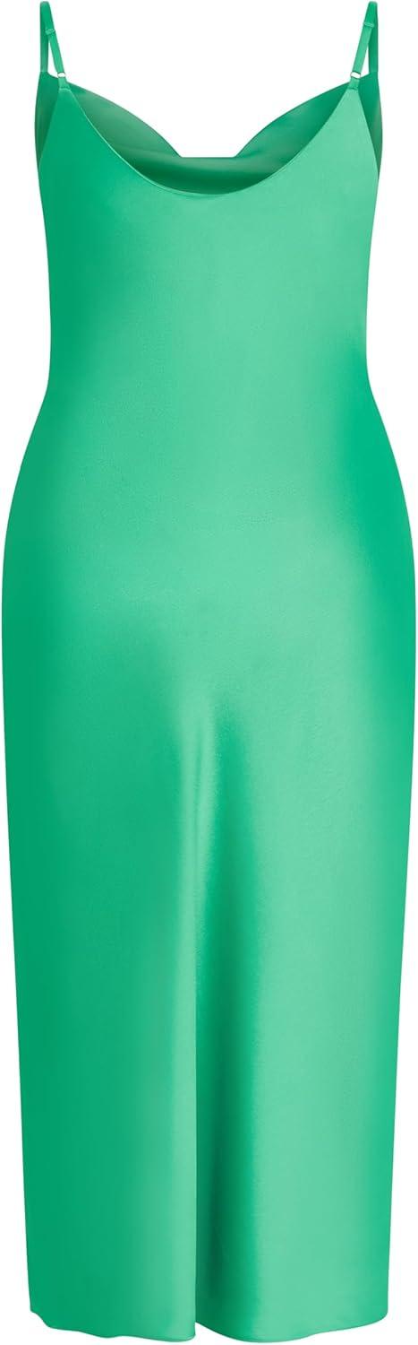image:imageCity Chic Plus Size Dress Sadie Satin SlipGreenstone