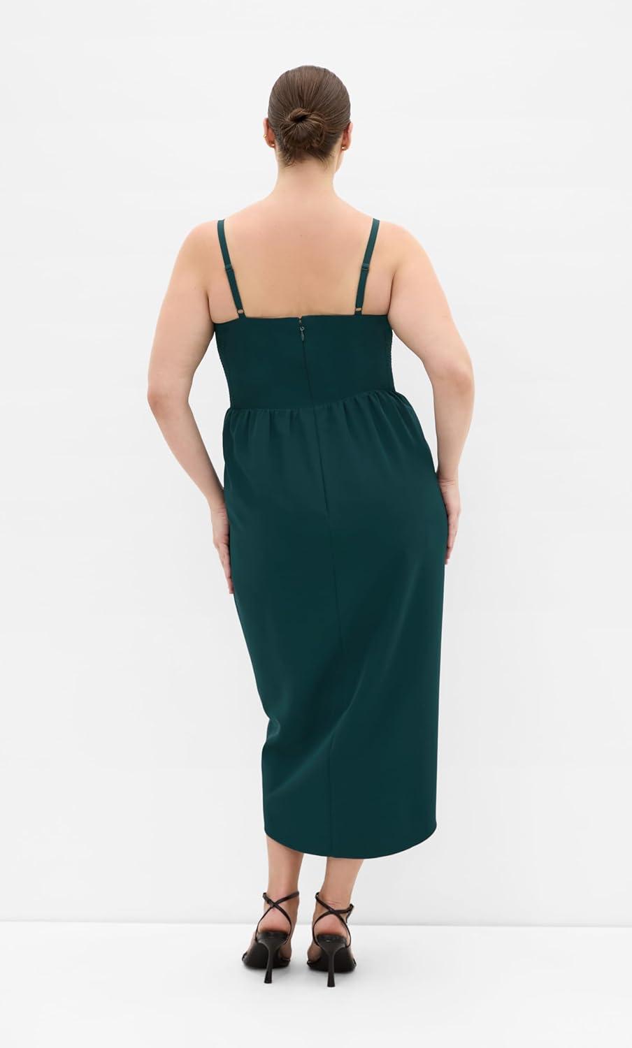 image:imageCity Chic Plus Size Dress Sassy Flex Fit Tulip VEmerald