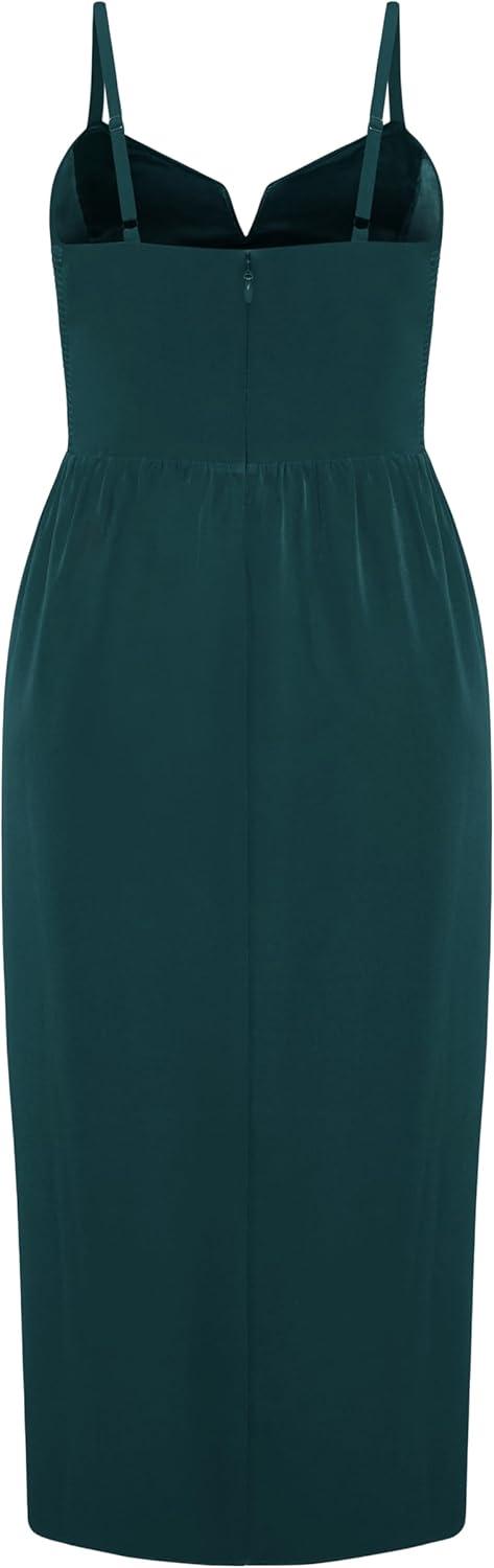 image:imageCity Chic Plus Size Dress Sassy Flex Fit Tulip VEmerald