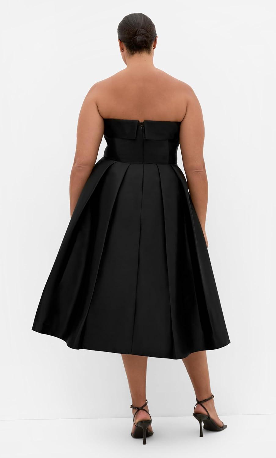 image:imageCity Chic Plus Size Dress Tiffany Strapless MidiBlack