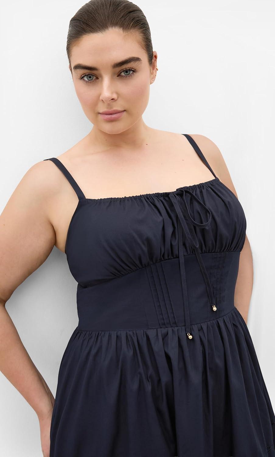image:imageCity Chic Plus Size Dress Vani Corset MaxiNavy