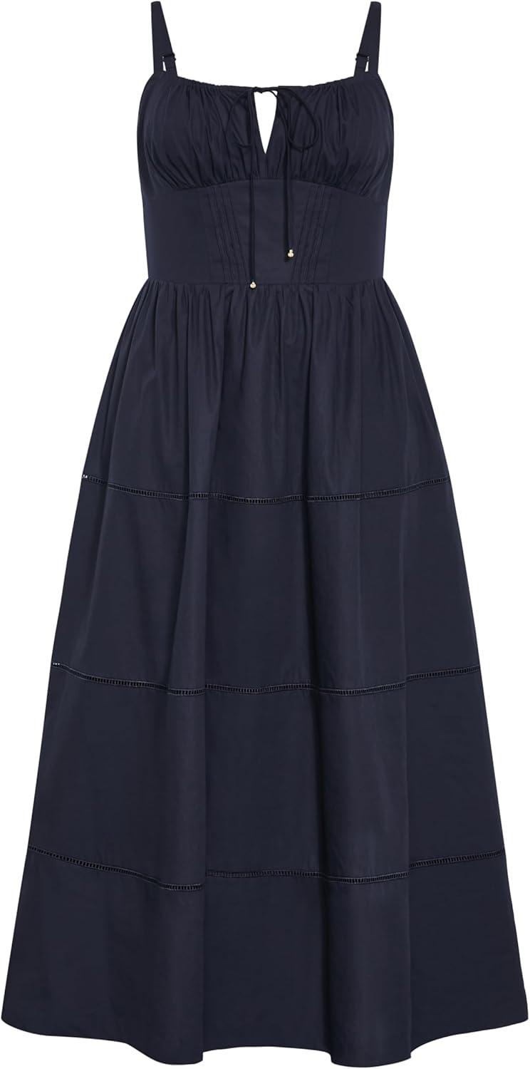 image:imageCity Chic Plus Size Dress Vani Corset MaxiNavy