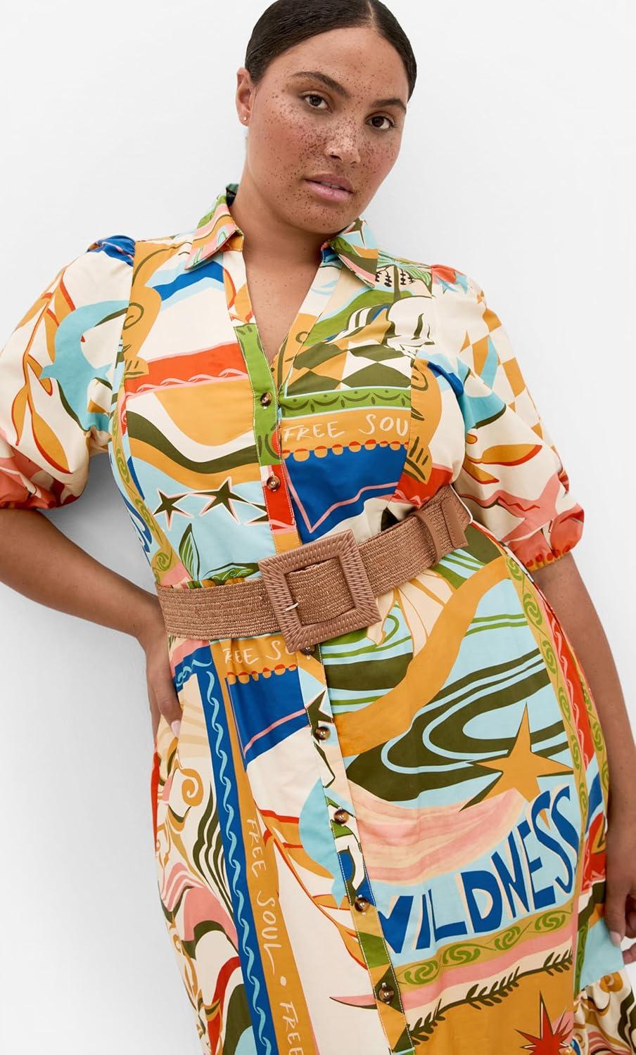 image:imageCity Chic Plus Size Dress Wild Soul PrintWild Soul