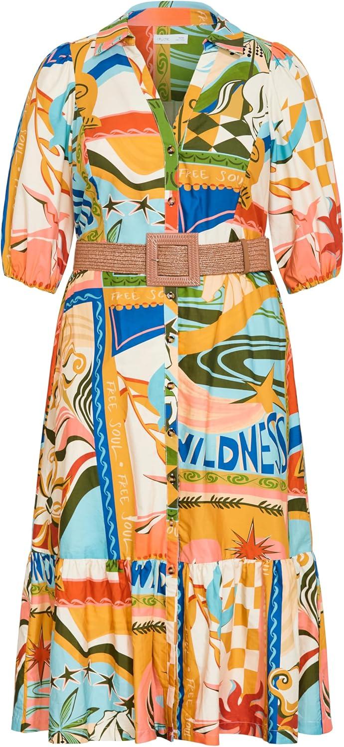 image:imageCity Chic Plus Size Dress Wild Soul PrintWild Soul