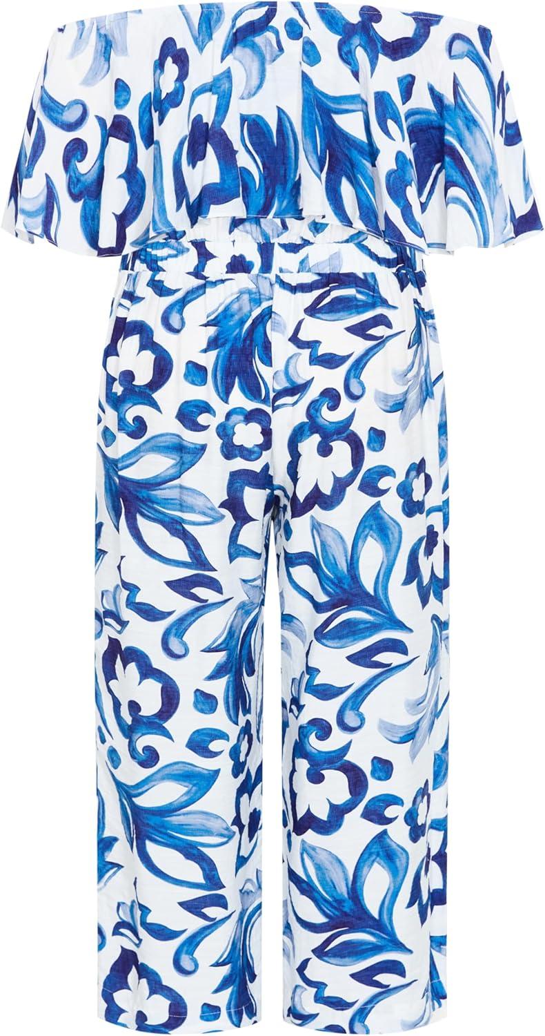 image:imageCity Chic Plus Size Jumpsuit Peta Mykonos PrintMykonos