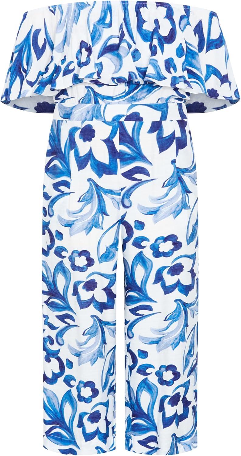image:imageCity Chic Plus Size Jumpsuit Peta Mykonos PrintMykonos