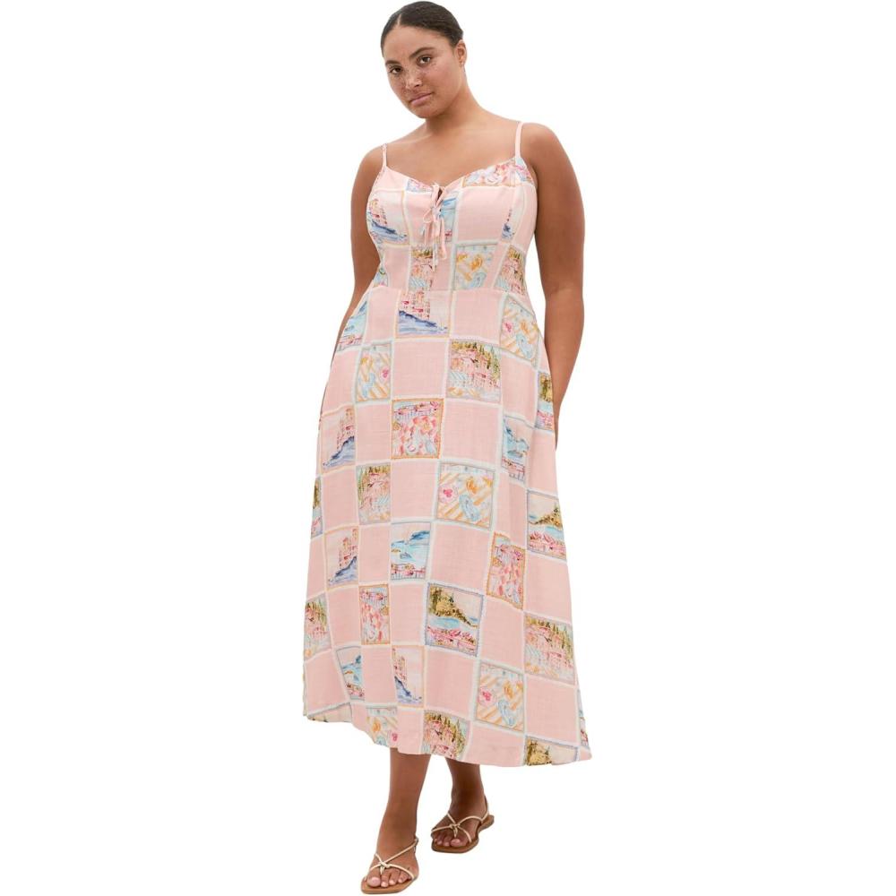 image:imageCity Chic Plus Size Dress Billie Postcard Print MaxiPostcard