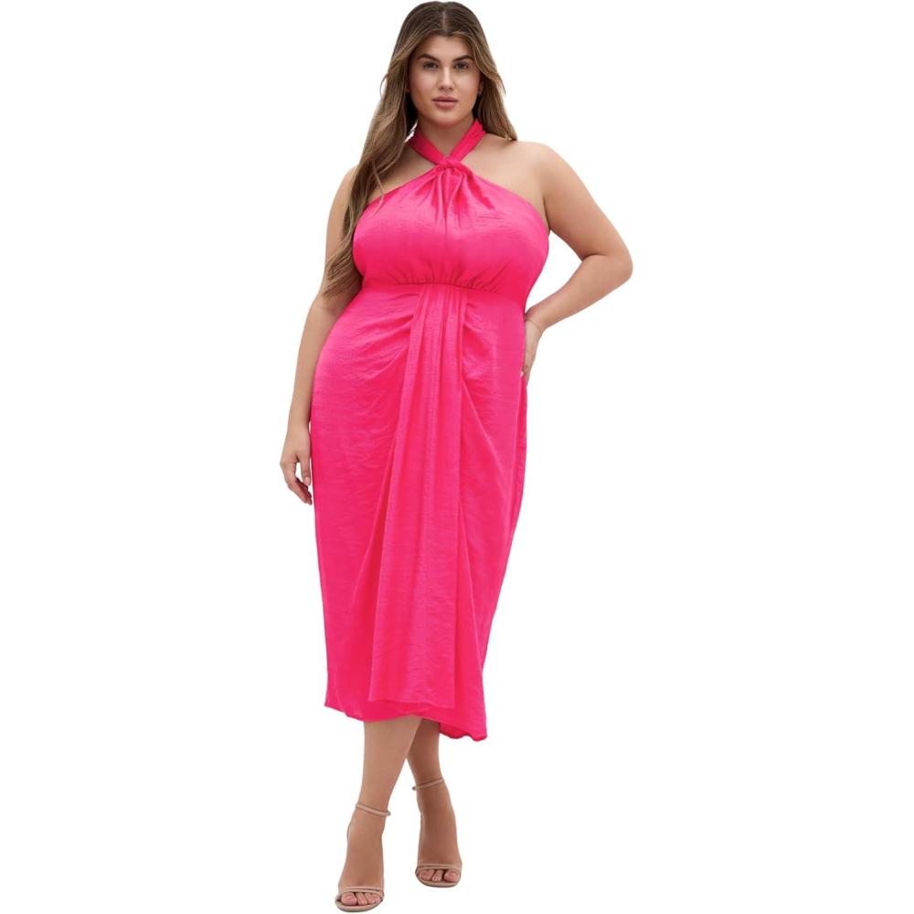 image:imageCity Chic Plus Size Dress  Briella MaxiHot Pink