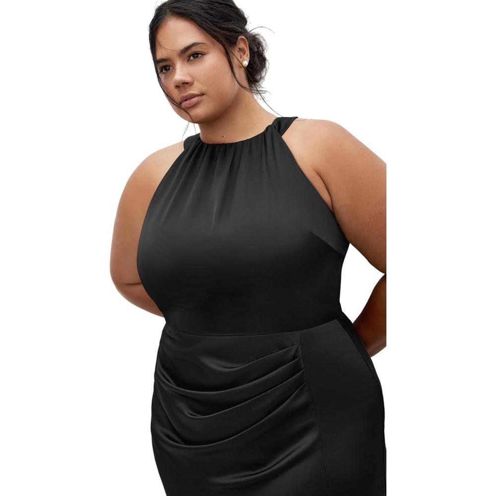 image:imageCity Chic Plus Size Dress Celina Halter MaxiBlack