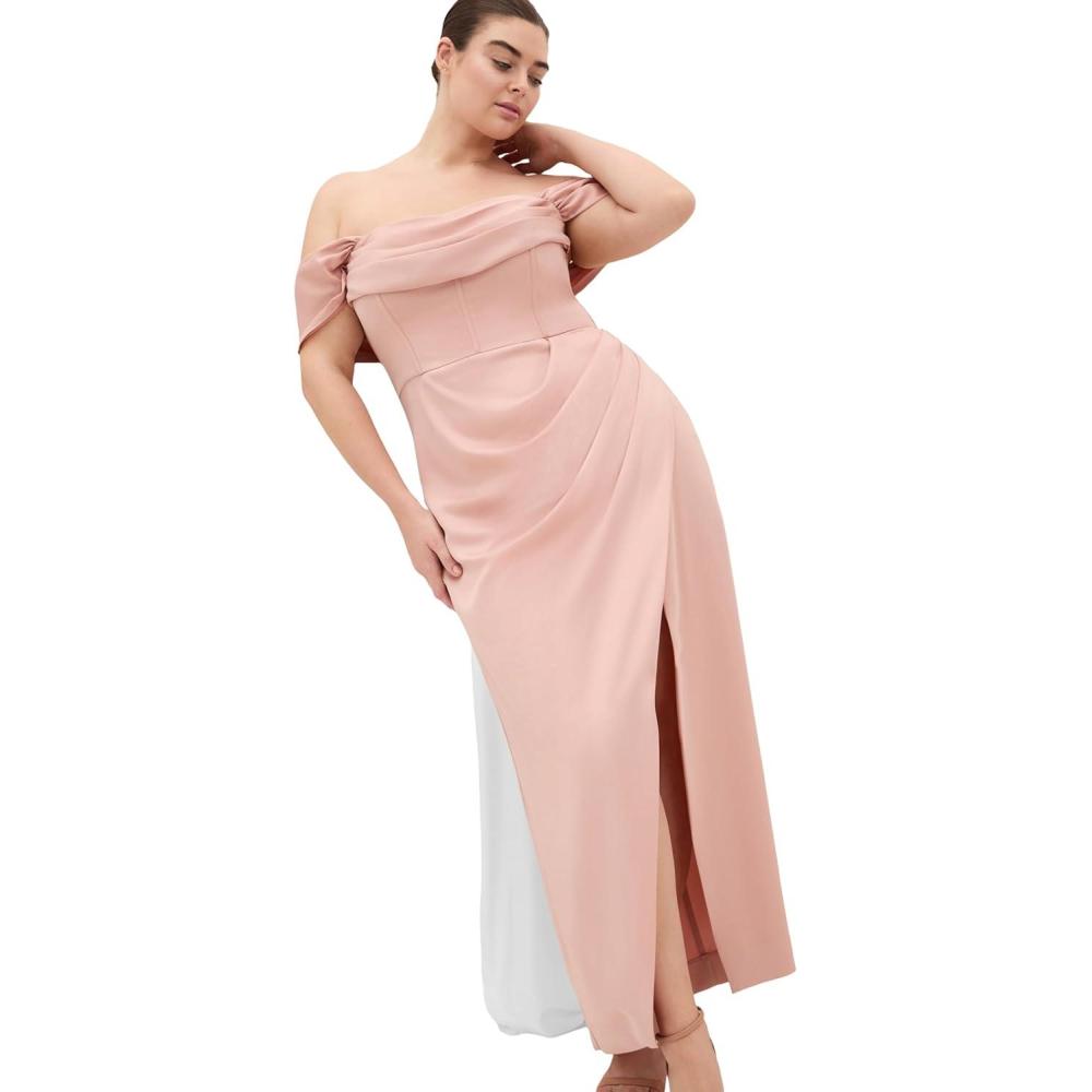 image:imageCity Chic Plus Size Dress  Forbidden Love MaxiBallet Pink