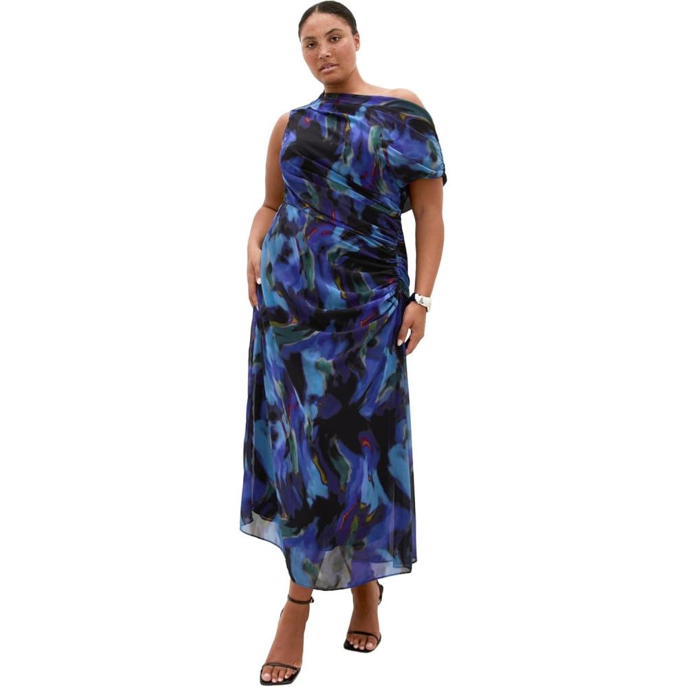image:imageCity Chic Plus Size Dress Haze Print MaxiBlue Haze