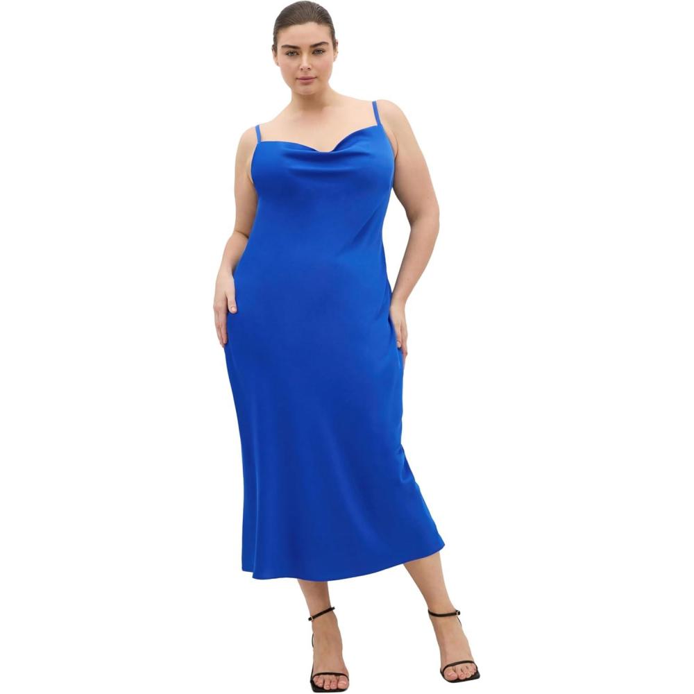 image:imageCity Chic Plus Size Dress Sadie Satin SlipCerulean