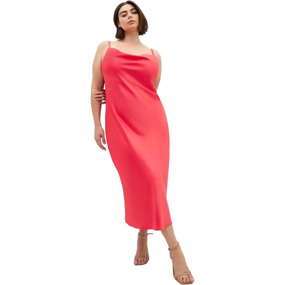 image:imageCity Chic Plus Size Dress Sadie Satin SlipWatermelon